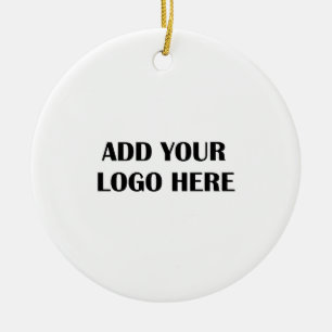 Firmenlogo und Informationen Kundengeschenk Keramik Ornament