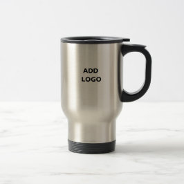 Firmenlogo und Informationen Kundengeschenk Reisebecher