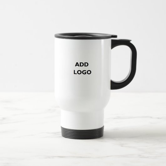 Firmenlogo und Informationen Kundengeschenk Reisebecher (Rechts)