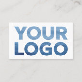 Firmenlogo und Kontaktinformationen Visitenkarte (Vorderseite)