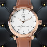 Firmenlogo und Markenbezeichnung Werbung Armbanduhr<br><div class="desc">Erhöhen Sie die berufliche Markendarstellung Ihres Unternehmens mit unserer eleganten Visitenkarten-Werbeaufsicht. Fügen Sie Ihr Logo zu diesem schlanken Zeitstück, um ein personalisiertes Kundengeschenk zu schaffen, ein Dankeschön an die Mitarbeiter, oder ein Firmengeschenk mit Logo. Diese Armbanduhr ist perfekt für Werbung, Marketing und die Präsentation Ihrer eleganten Marke geeignet und verlasst...</div>