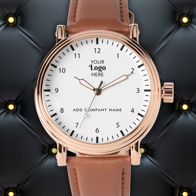 Firmenlogo und Markenbezeichnung Werbung Armbanduhr (Von Creator hochgeladen)