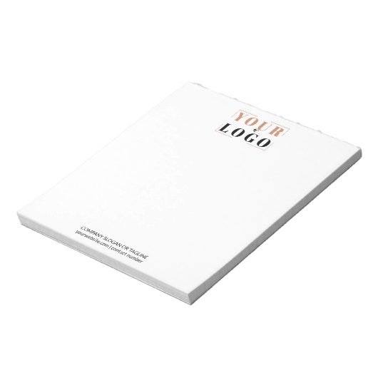 Firmenlogo und Notepad mit benutzerdefiniertem Tex Notizblock (Rotiert)