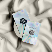 Firmenlogo und QR-Code DIY Holografisch