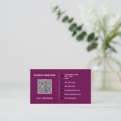 Firmenlogo und QR-Code Geschäftskartenvorlage Visitenkarte (Stehend Vorderseite)