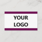 Firmenlogo und QR-Code Geschäftskartenvorlage Visitenkarte (Rückseite)