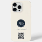 Firmenlogo und QR-Code Mitarbeiter Case-Mate iPhone Hülle (Rückseite)