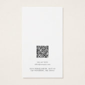 Firmenlogo und QR-Code-Speicherkarte (Rückseite)