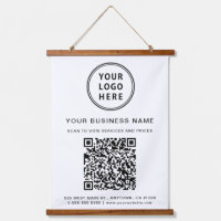 Firmenlogo und QR-Code