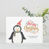 Firmenlogo und Slogan Weihnachten hinzufügen (Stehend Vorderseite)