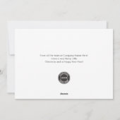 Firmenlogo und Slogan Weihnachten hinzufügen (Rückseite)