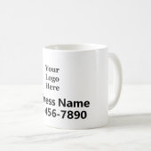 Firmenlogo und Telefonnummer Kaffeetasse (VorderseiteRechts)