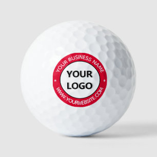 Firmenlogo und Text-Briefmarke - Golfbälle