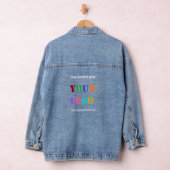 Firmenlogo und Text-Business-Denim-Jacket Jeansjacke (Hangar)