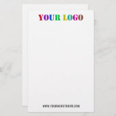 Firmenlogo und Text-Business-Stationierung Briefpapier (Vorne/Hinten)