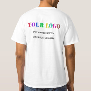 Firmenlogo und Text-Business-T - Shirt