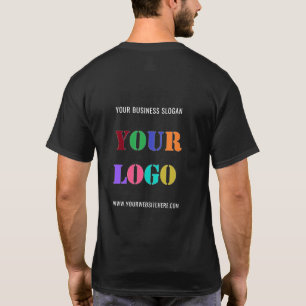 Firmenlogo und Text-Business-T - Shirt