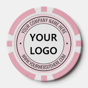 Firmenlogo und Text - Chips für Ihren Business-Pok