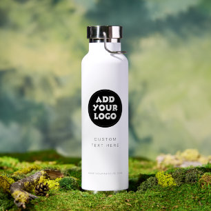 Firmenlogo und Text Corporate Giveaway  Trinkflasche