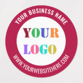 Firmenlogo und Text-Firmenzeichen Etiketten (Design 1)