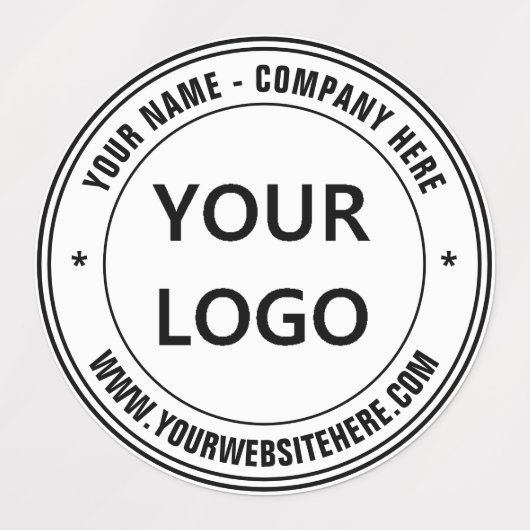 Firmenlogo und Text-Firmenzeichen Etiketten (Design 2)