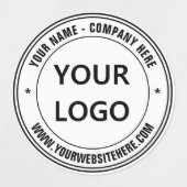 Firmenlogo und Text-Firmenzeichen Etiketten (Design 1)