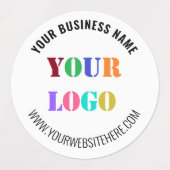 Firmenlogo und Text-Firmenzeichen Etiketten (Design 2)