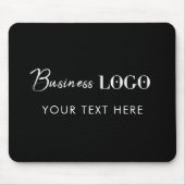 Firmenlogo und Text für Berufliche Unternehmen Mousepad (Vorne)