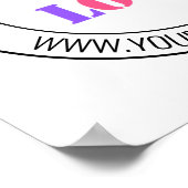 Firmenlogo und Text für Ihr Business-Poster Poster (Ecke)