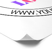 Firmenlogo und Text für Ihr Business-Poster Poster (Ecke)