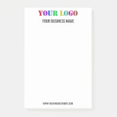 Firmenlogo und Text für Ihr Unternehmen Post-it Klebezettel (Vorderseite)