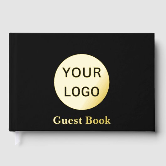 Firmenlogo und Text Gästebuch (Vorderseite)