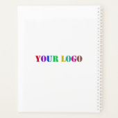 Firmenlogo und Text-Geschäftsplaner Planer (Rückseite)