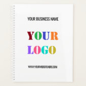 Firmenlogo und Text-Geschäftsplaner Planer (Vorderseite)