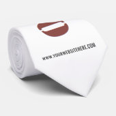 Firmenlogo und Text Krawatte (Gerollt)