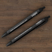 Firmenlogo und Text Kugelschreiber