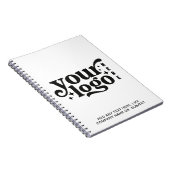 Firmenlogo und Text Notizblock (Rechte Seite)