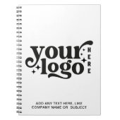 Firmenlogo und Text Notizblock (Vorderseite)