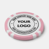 Firmenlogo und Text Poker Chips Beispiel (Einzeln)