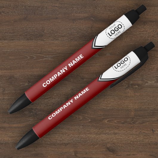 Firmenlogo und Text-Roter Pen Kugelschreiber