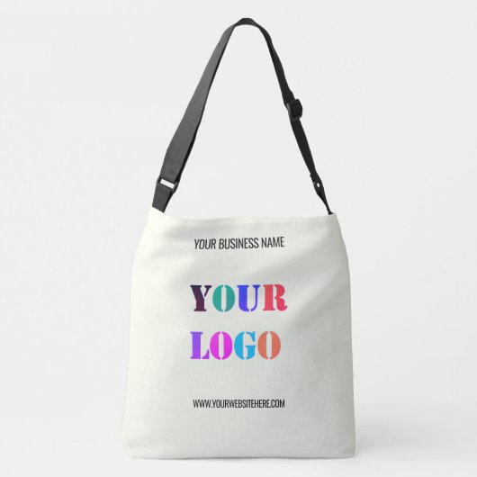 Firmenlogo und Text-Tasche oder Großbildtasche Tragetaschen Mit Langen Trägern (Rückseite)