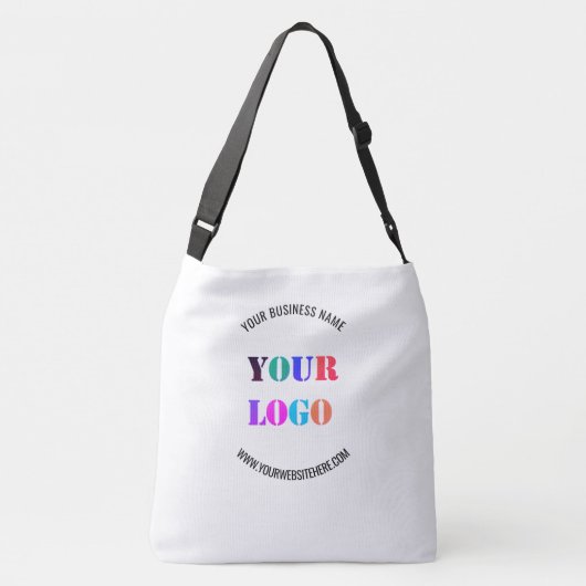 Firmenlogo und Text-Tasche oder Großbildtasche Tragetaschen Mit Langen Trägern (Rückseite)