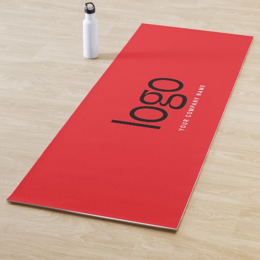 Firmenlogo und Text Werbeartikel Yogamatte (Beispiel)