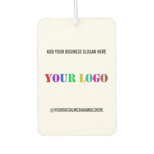 Firmenlogo und Text-Werbefilm-Freshener Autolufterfrischer