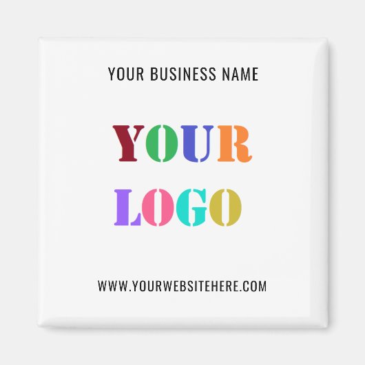 Firmenlogo und Text-Werbemagazin Magnet (Vorne)