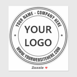 Firmenlogo und Text-Werbetafel Aufkleber