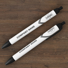 Firmenlogo und Text-Whitepaper Kugelschreiber