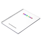 Firmenlogo und Textformat Notizblock (Linke Seite)