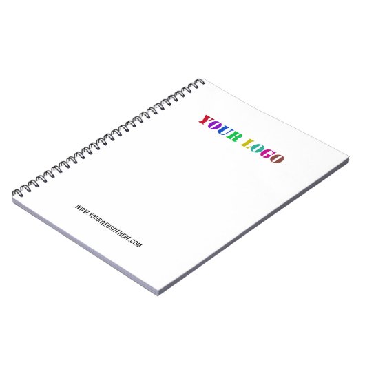 Firmenlogo und Textformat Notizblock (Linke Seite)