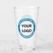 Firmenlogo und Textglas - Farben auswählen Glas (Rückseite)